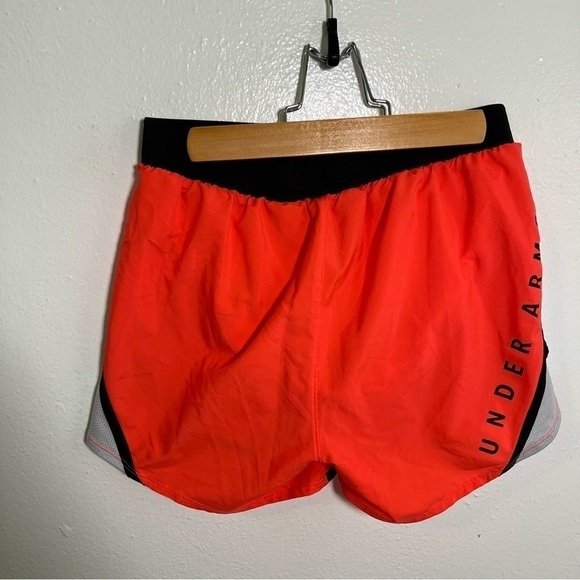 Under Armour Running Shorts Bright Coral Pink Orange XS - Picture 6 of 9